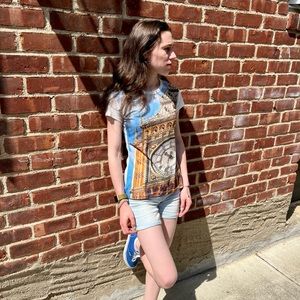 Big Ben studded t shirt